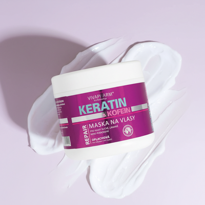 VivaPharm Keratinová vlasová maska 600 ml