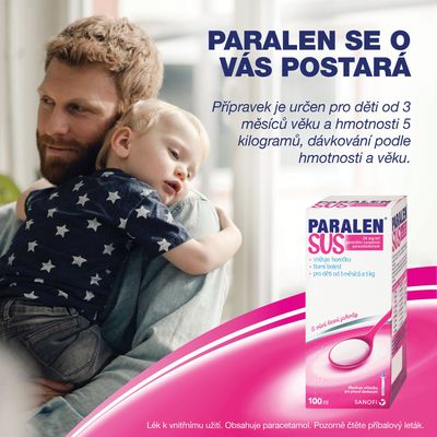 Paralen SUS 24mg/ml perorální suspenze 100 ml