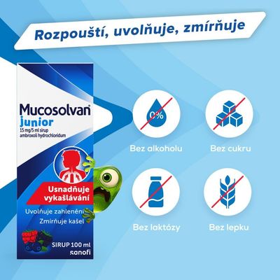 Mucosolvan Junior sirup 15mg/5ml sir., 100 ml