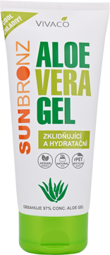 Vivaco Sun bronz Aloe vera chladivý gel 97% 200 ml