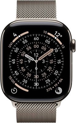 Apple Watch 11 GPS + Cellular 46mm Přírodní titan s přírodním milánským tahem- M/L