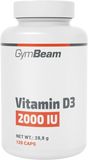 GymBeam Vitamin D3 2000 IU 1430 g- bez příchutě 120 kapslí