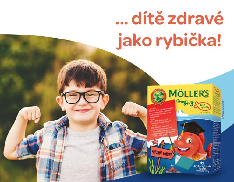 Möller's Omega 3 Želé rybičky, banner