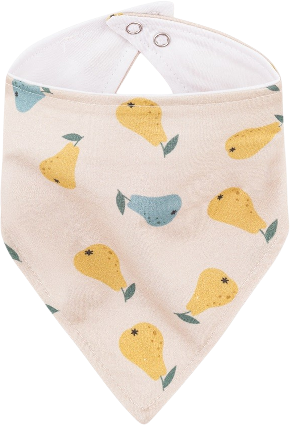 Petite&Mars Bryndák bandana Luke Beige Pears&Intense Ochre 3m+, 2 ks