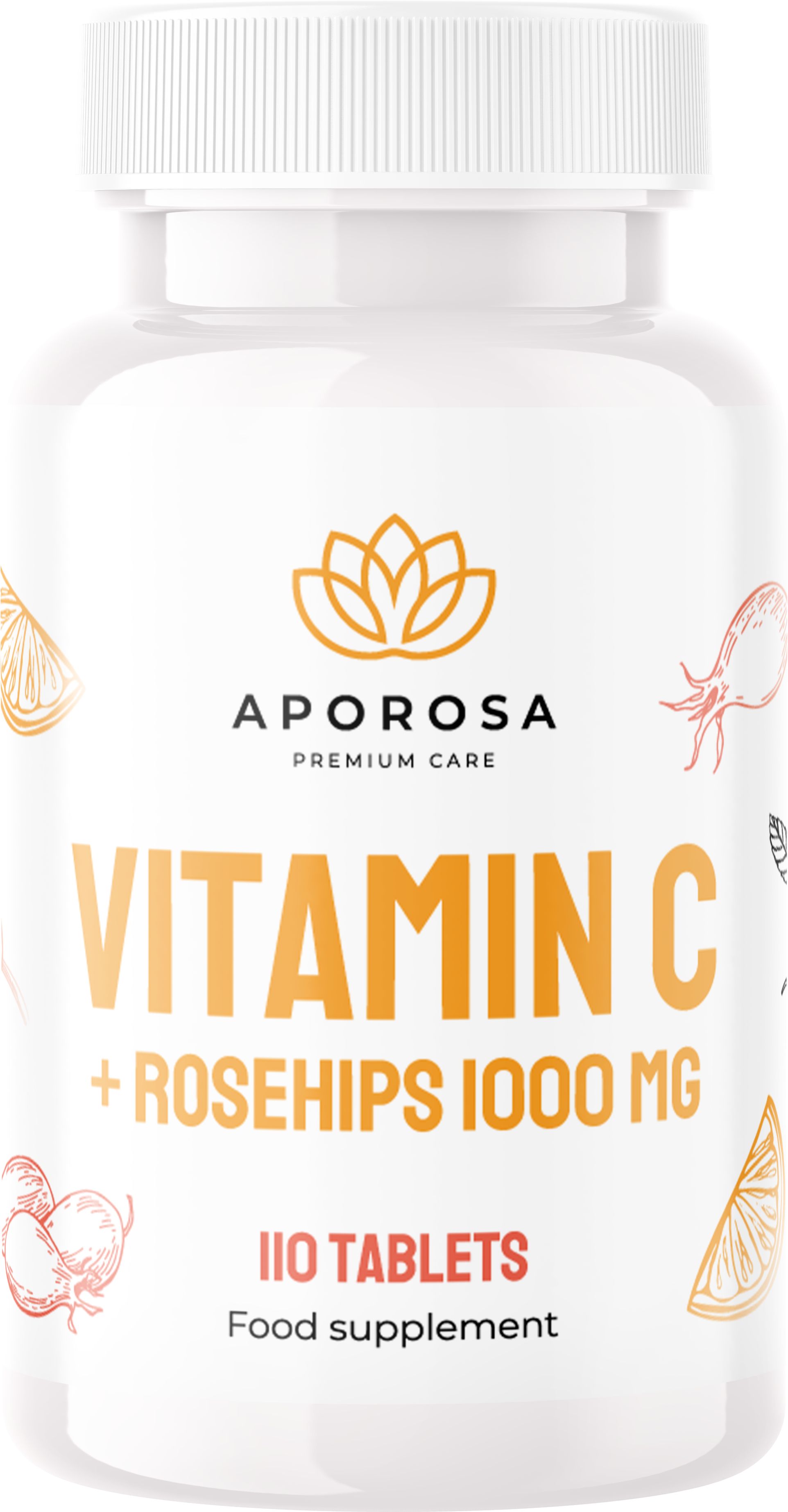 Aporosa Vitamín C s šípky 1000 mg 110 tablet