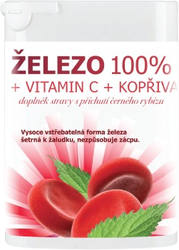 Rapeto Železo 100% + vitamín C + kopřiva 90 tablet