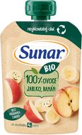 Sunar BIO ovocná kapsička jablko, banán 4m+ 100 g