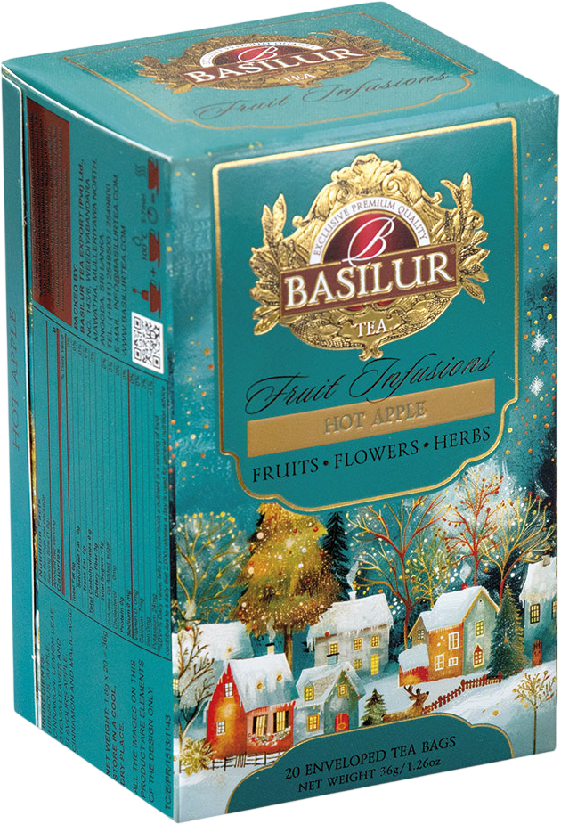 Basilur Christmas Fruit Hot Apple 20 x 1.8 g