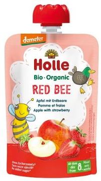 Holle Bio pyré - Red Bee- Jablko s jahodami 100 g