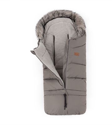 Petite&Mars Set zimní fusak Arctic 4v1 + rukavice na kočárek Fjora Mocha Mousse