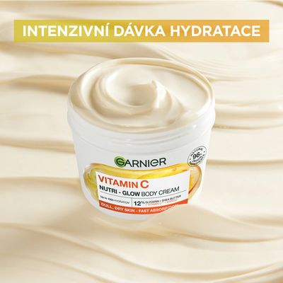Garnier Body Food Glow Cream na rozjasnění pokožky Mango + Vitamin C 380 ml