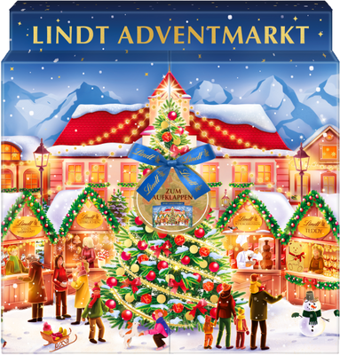 Lindt Vánoční kalendář adventní trhy 304 g