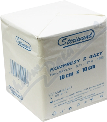 ZSZ Gáza kompresy nesterilní 10 x 10 cm, 8 vrstev, 100 ks
