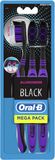 Oral-B Allrounder Black střední zubní kartáček 3 ks