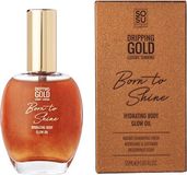 Dripping Gold Born to Shine hydratační olej na tělo se třpytkami, bronzový 50 ml