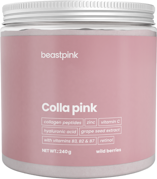 GymBeam Colla Pink lesní ovoce 240 g