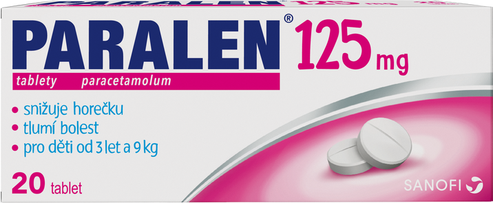 Paralen pro děti 125mg, 20 tablet