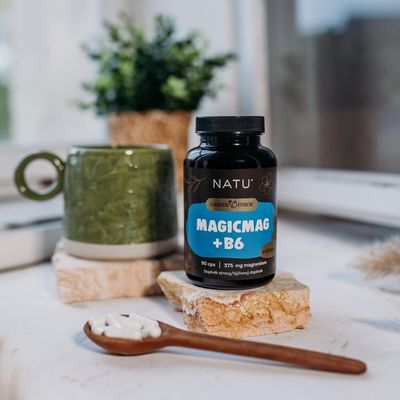 Natu Garden Fusion, Hořčík bisglycinát (magnesium) + vitamin B6 90 kapslí 90 kapslí