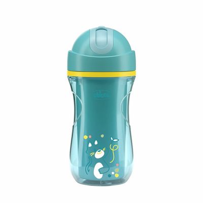 Chicco Hrneček Sport se slámkou teal, 14m+ 266 ml