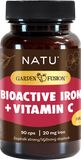 Natu Garden Fusion, Bioaktivní železo 20 mg s vitaminem C a piperinem 90 kapslí