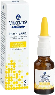 Vincentka Nosní sprej Junior hypotonický 25 ml