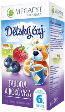 Megafyt Dětský čaj jahoda a borůvka 20 ks