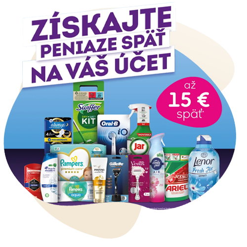 Využite Cashback od P&G