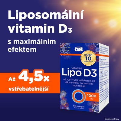 GS Vitamin Lipo D3, 1000 IU 70 kapslí