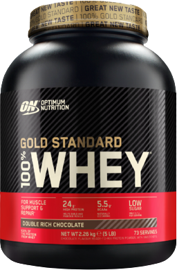 Optimum Nutrition 100% Whey Gold Standard, lahodná jahoda 2270 g