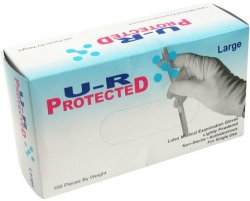 Rukavice latexové U-R vel.L pudr. 100ks 100 ks