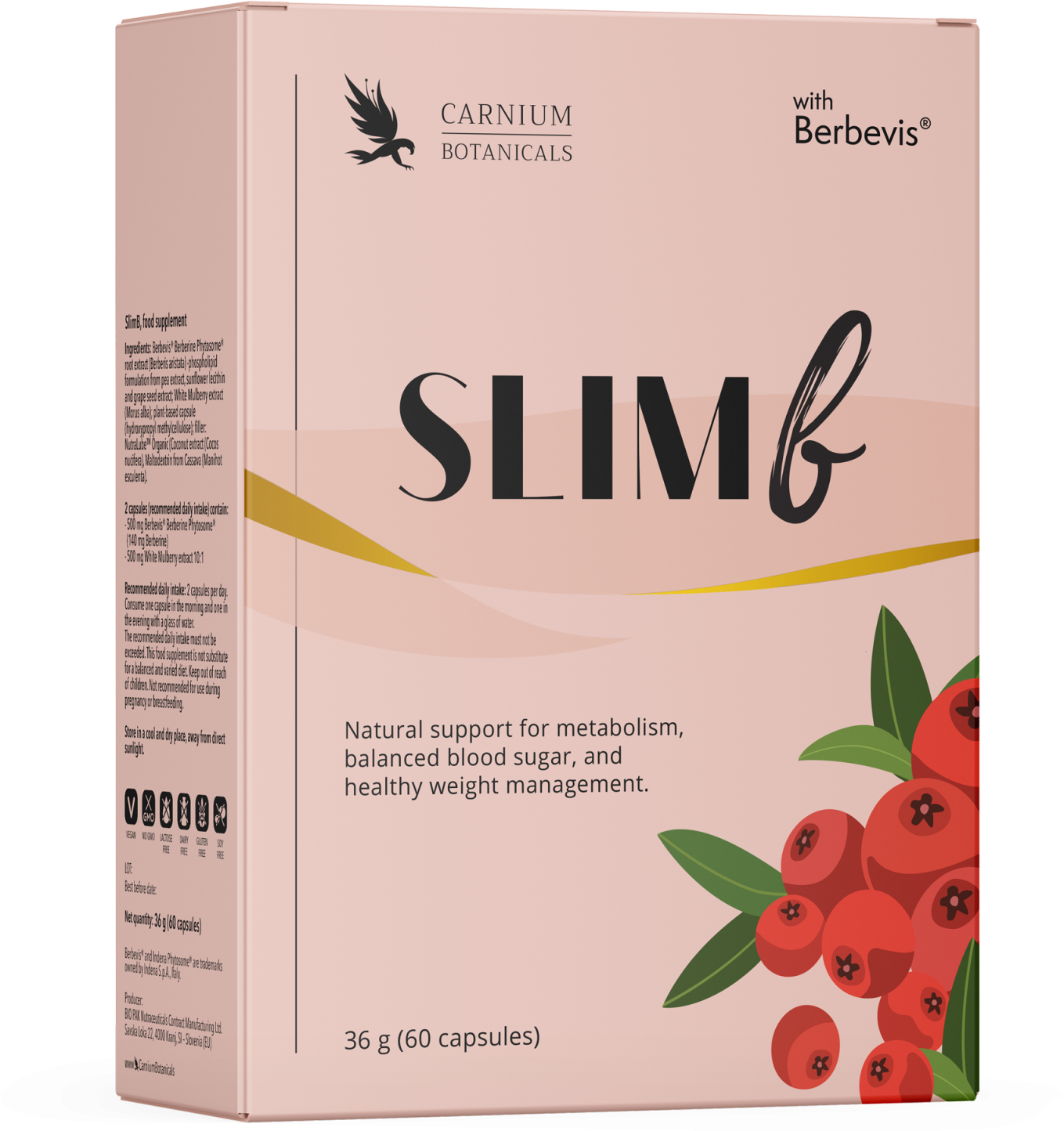 Carnium Botanicals SlimB 60 kapslí