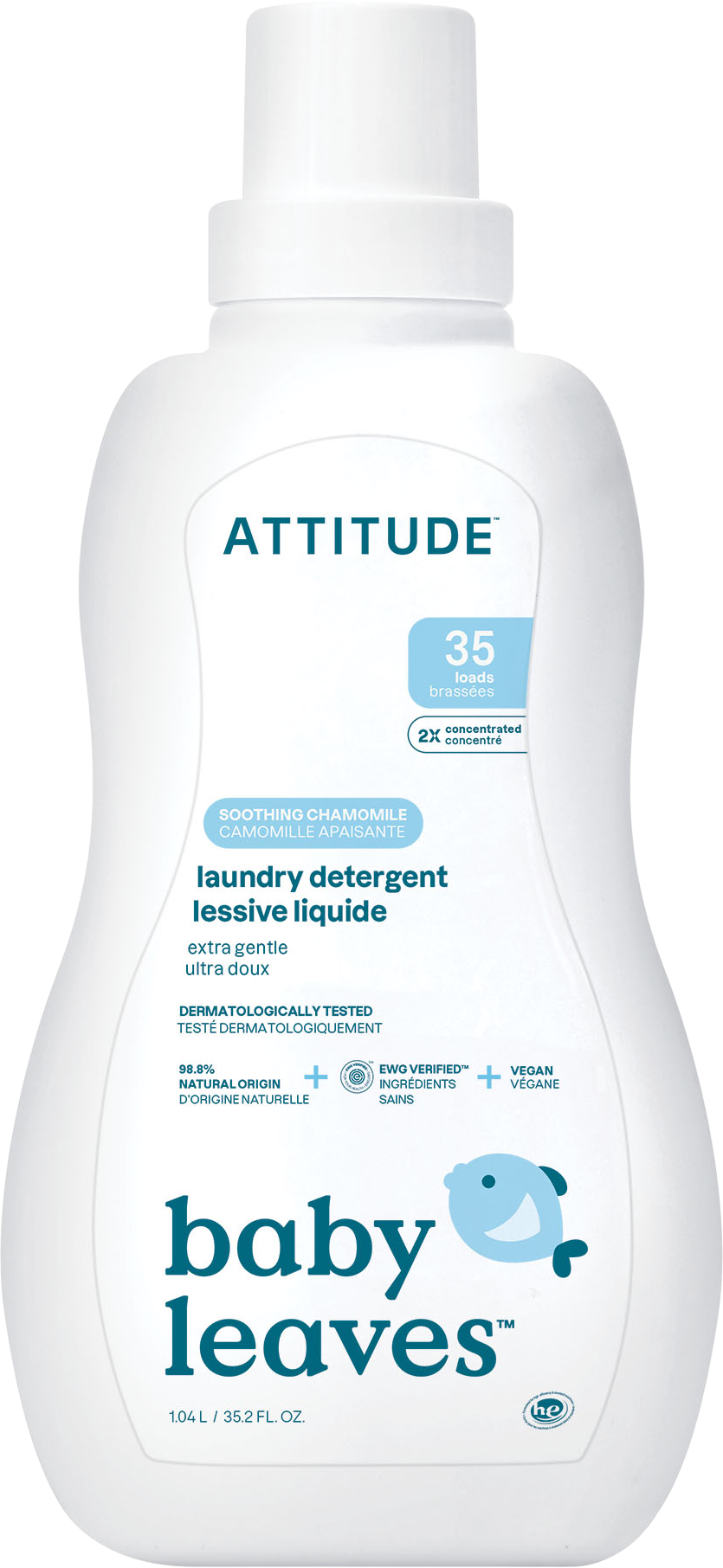 Attitude Baby leaves Prací gel pro děti s vůní heřmánku 1040 ml