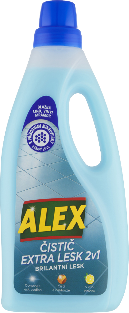 Alex Čistič dlažby Extra péče 2v1 s leskem, lino a vinyl, s citronovou vůní 750 ml
