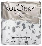 Kolorky DELUXE VELVET Puntíky vel. XL (12-16 kg) 17 ks