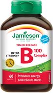 Jamieson B-komplex 100 mg s postupným uvolňováním 60 tablet
