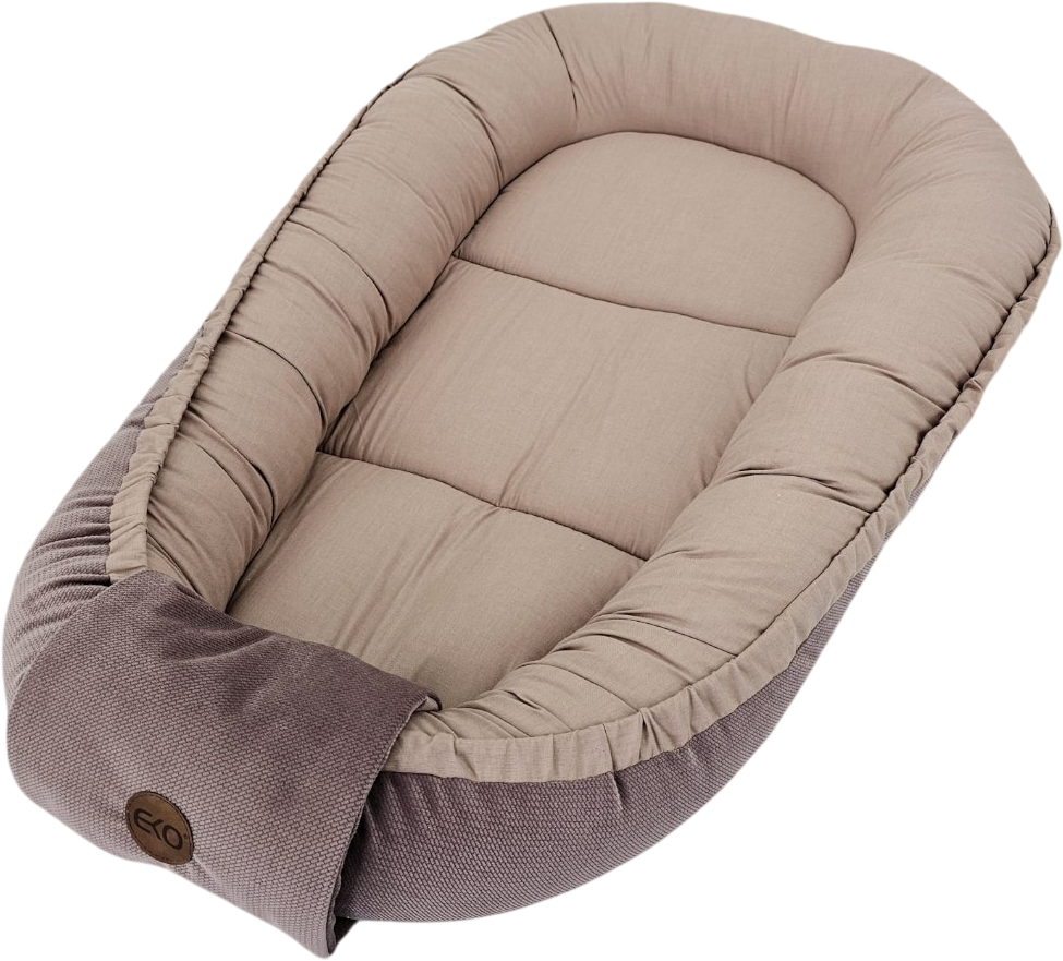 Eko Hnízdo pro miminko bavlněné Velvet Dark Pink 85 cm