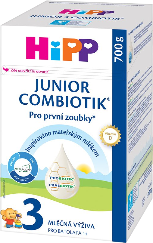 HiPP Batolecí mléko 3 Junior Combiotik® pro děti od jednoho roku 700 g