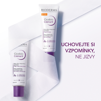 Bioderma Cicabio Creme+ zklidňující a obnovující krém SPF50+, 40 ml