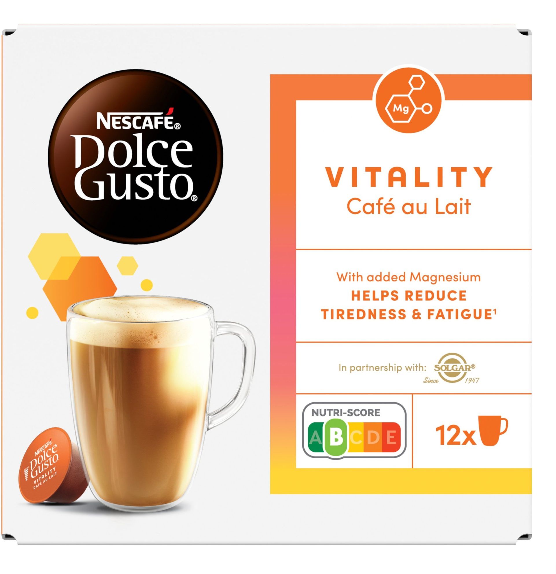 Nescafé Dolce Gusto Vitality Café au Lait – kávové kapsle 12 kapslí