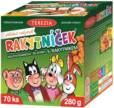 Terezia RAKYTNÍČEK multivitaminové želatinky 70 ks