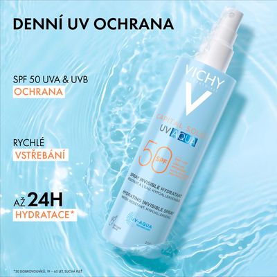Vichy Capital soleil UV aqua sprej SPF50, 200 ml