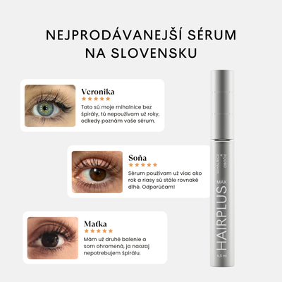 Facederma HAIRPLUS MAX mini - sérum na růst řas a obočí 2 ml