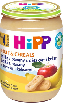 HiPP Jabl.a banány s děts.keksy 190 g
