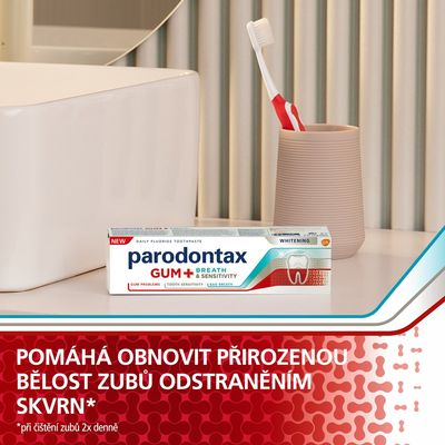 Parodontax pro dásně, dech a citlivé zuby Whitening 2 x 75 ml