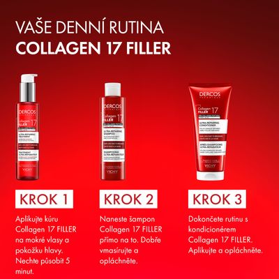Vichy Collagen 17 Filler ultra-regenerační kondicionér s kyselinou citronovou a pro-kolagenovými peptidy 200 ml