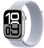 Apple Watch Series 10 GPS 42mm Silver Aluminium Case with Blue Cloud Sport Loop