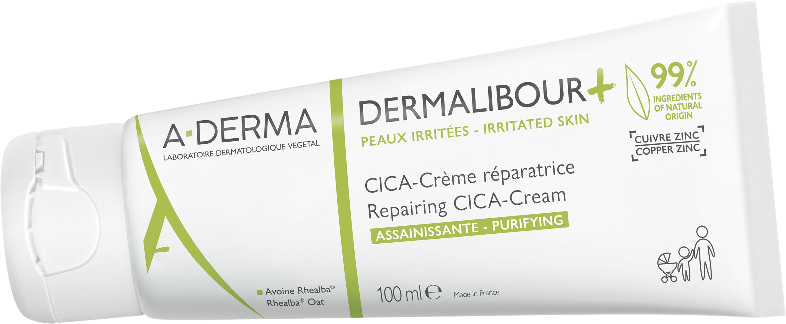 A-Derma Dermalibour+ Reparační CICA-krém pro podrážděnou pokožku 100 ml