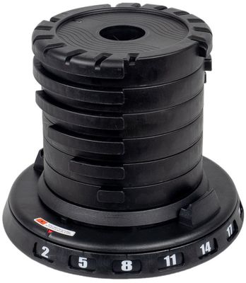 Acra Kettlebell nové generace 7v1 - nastavitelný, 2-20kg