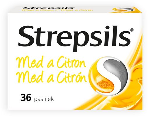 Strepsils Med a Citron 36 pastilek