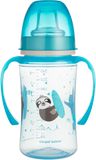 Canpol babies Tréninkový hrníček EXOTIC ANIMALS 240ml modrý 1 ks